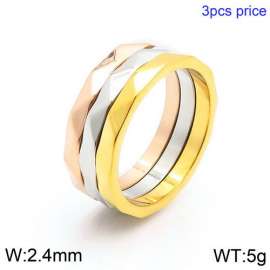 Stainless Steel Rose Gold-plating Ring
