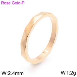 Stainless Steel Rose Gold-plating Ring