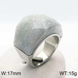 Stainless Steel Stone&Crystal Ring