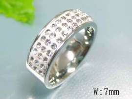 Stainless Steel Stone&Crystal Ring