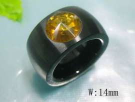 Stainless Steel Stone&Crystal Ring