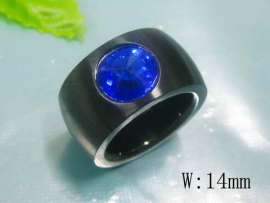 Stainless Steel Stone&Crystal Ring