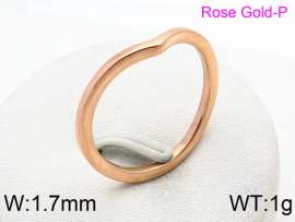 Stainless Steel Rose Gold-plating Ring