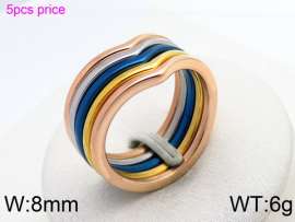 Stainless Steel Rose Gold-plating Ring