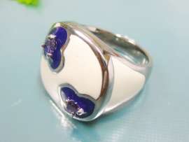 Stainless Steel Stone&Crystal Ring