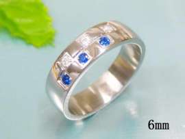 Stainless Steel Stone&Crystal Ring