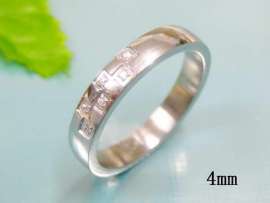 Stainless Steel Stone&Crystal Ring