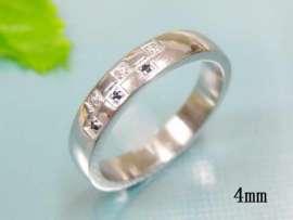 Stainless Steel Stone&Crystal Ring