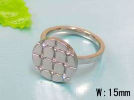 Stainless Steel Stone&Crystal Ring