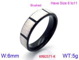 Stainless Steel Black-plating Ring