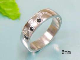 Stainless Steel Stone&Crystal Ring