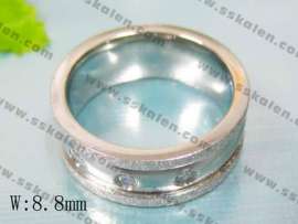 Stainless Steel Stone Ring