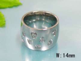 Stainless Steel Stone Ring