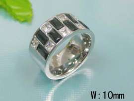 Stainless Steel Stone Ring