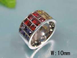 Stainless Steel Stone Ring