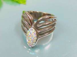 Stainless Steel Stone Ring