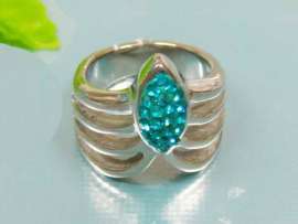 Stainless Steel Stone Ring