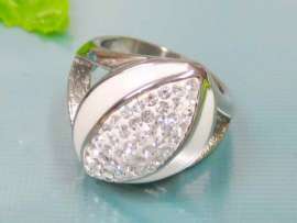 Stainless Steel Stone Ring