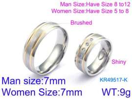 Stainless Steel Lover Ring