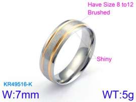 Stainless Steel Gold-plating Ring