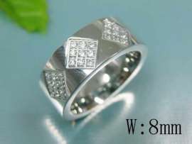Stainless Steel Stone Ring