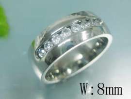 Stainless Steel Stone Ring