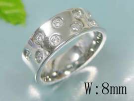 Stainless Steel Stone Ring