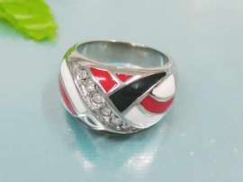 Stainless Steel Stone Ring