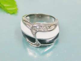 Stainless Steel Stone Ring