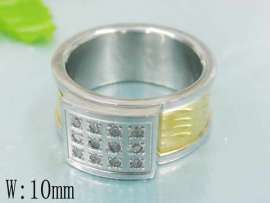 Stainless Steel Stone Ring