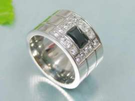 Stainless Steel Stone Ring