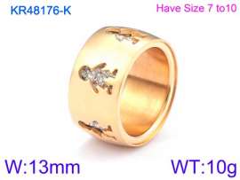 Stainless Steel Gold-plating Ring