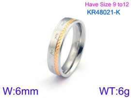 Stainless Steel Gold-plating Ring