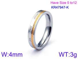 Stainless Steel Gold-plating Ring