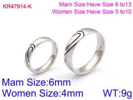 Stainless Steel Lover Ring