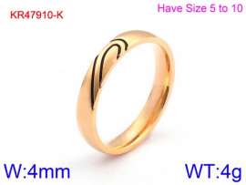 Stainless Steel Gold-plating Ring