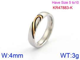 Stainless Steel Gold-plating Ring