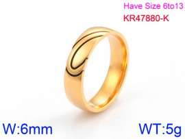 Stainless Steel Gold-plating Ring