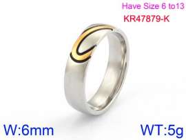 Stainless Steel Gold-plating Ring
