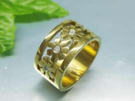Stainless Steel Gold-Plating Ring