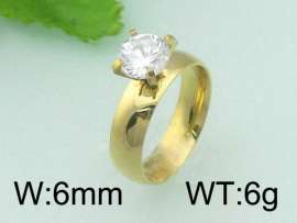 Stainless Steel Gold-plating Ring