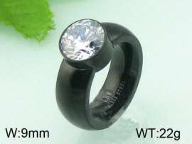 Stainless Steel Stone&Crystal Ring