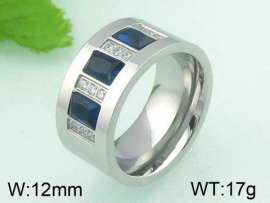 Stainless Steel Stone&Crystal Ring