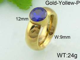 Stainless Steel Stone&Crystal Ring
