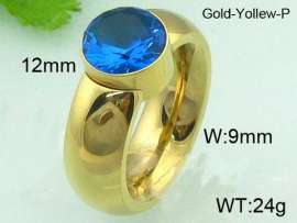 Stainless Steel Stone&Crystal Ring