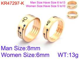 Stainless Steel Lover Ring
