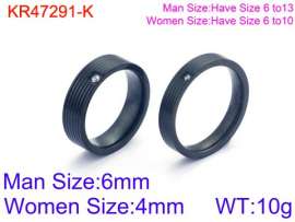 Stainless Steel Lover Ring
