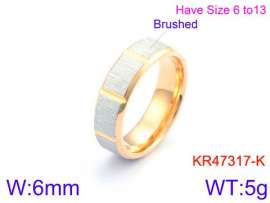 Stainless Steel Gold-plating Ring