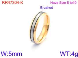 Stainless Steel Gold-plating Ring