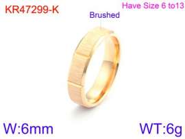 Stainless Steel Gold-plating Ring